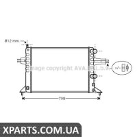 Радіатор охолодження AVA OL2257