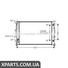 Радиатор охлаждения AVA AIA2122