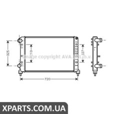 Радиатор охлаждения AVA FTA2261