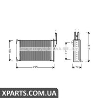 Радіатор, опалення салону AVA FD6098