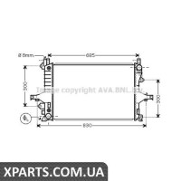Охолоджувач, охолодження двигуна AVA VO2115