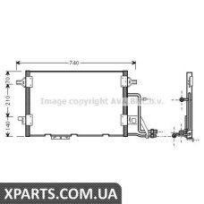 Радіатор кондиціонера 2.5TDi [OE. 4B0.260.403 D] AVA AI5137