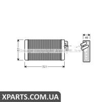 Радіатор, опалення салону AVA AI6052