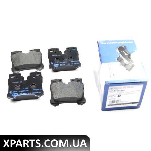 8DB355006651 HELLAPAGID Гальмівні колодки зад. Lexus LS 06-4.6-5.0