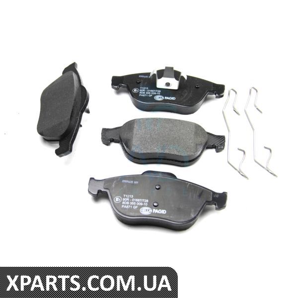 8DB355009101 HELLAPAGID Гальмівні колодки перед. Renault Laguna 01-(ATE) (156,3x68,5x18)