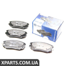 8DB355012461 HELLAPAGID Гальмівні колодки перед. Hyundai Tucson 04-10 (mando) (131,5x60,2x17,5)