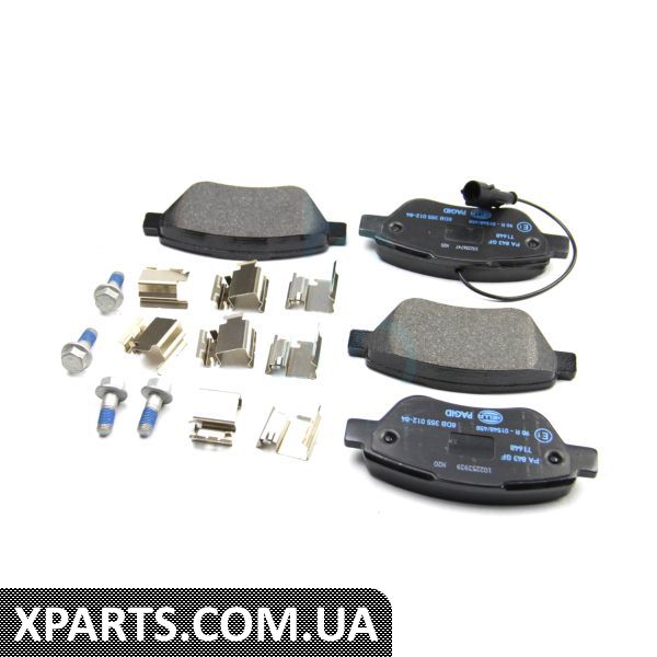 8DB355012841 HELLAPAGID Гальмівні колодки перед. Doblo 01- (Bosch) (122.8x53.6)