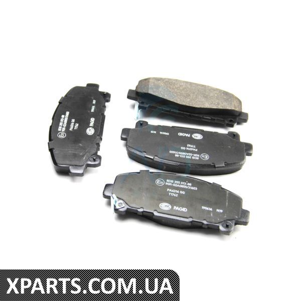 8DB355013881 HELLAPAGID Гальмівні колодки перед. Honda Accord VIII 08-(akebono)