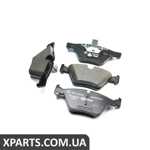 8DB355015031 HELLAPAGID Гальмівні колодки перед.BMW 3(E90)/1(E81) 04-13 (ATE) (154,8x63,6x20)