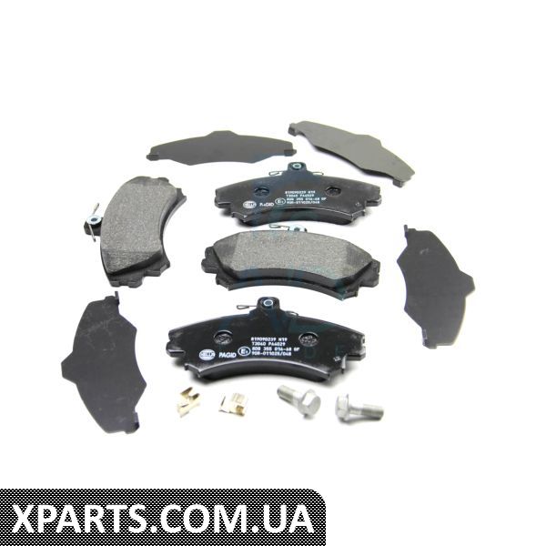 8DB355016681 HELLAPAGID Гальмівні колодки перед. Mitsubishi Colt/Volvo S40/V40 1.1-2.0 i/TD 95- (TRW)