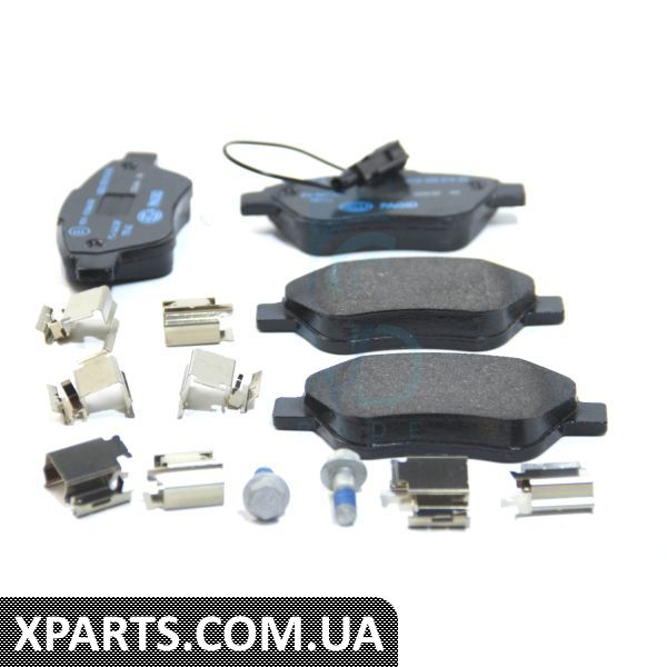 8DB355018821 HELLAPAGID Гальмівні колодки перед. Doblo 01- (Bosch) (122.8x53.6) з датчиком