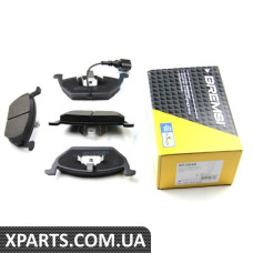 BP2848 BREMSI Гальмівні колодки перед. Caddy III/Golf V/Octavia/A3 03- (з датчиком)