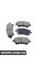BP3422 BREMSI Гальмівні колодки перед. Toyota Avensis 08-(bosch) (150,8x62,5x19,5)