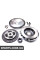 CK9908F NATIONAL Комплект для переобладнання CaddyIII/GolfV 1.9TDI (77kw) 03- (228mm)(суцільний+к-кт зчеплення)