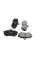 Гальмівні колодки перед. Caddy II/Golf IV 91-06 (TRW) GOODREM RM1256