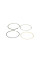 Кільця поршневі Mazda3/6/Focus 2.0-2.3 02-14 (87,5mm/STD) HASTINGSPISTONRING 2C5158S
