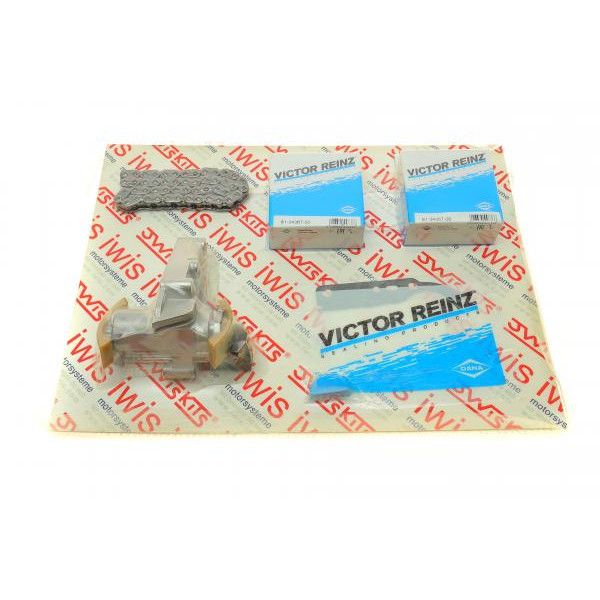 59126Set AIC Комплект ланцюга ГРМ Audi A4/A6/VW Passat 1.8T 96-05 (+комплект прокладок кришки клапанів)