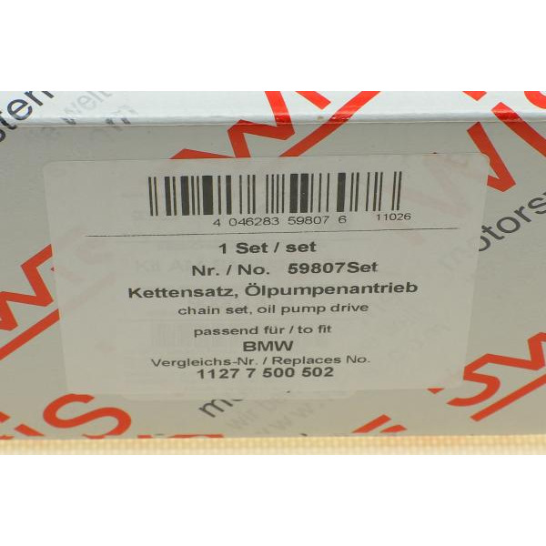 59807Set AIC Комплект ланцюга ГРМ BMW 3 (E46/E90/E91)/5 (E60/E61) 1.6/1.8/2.0 98-13 (N43/N46) (52z)