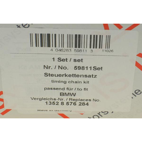 59811Set AIC Комплект ланцюга ГРМ BMW 3 (F30/F80)/5 (F10)/X3 (F25)/X5 (F15/F85) 13- (B47)