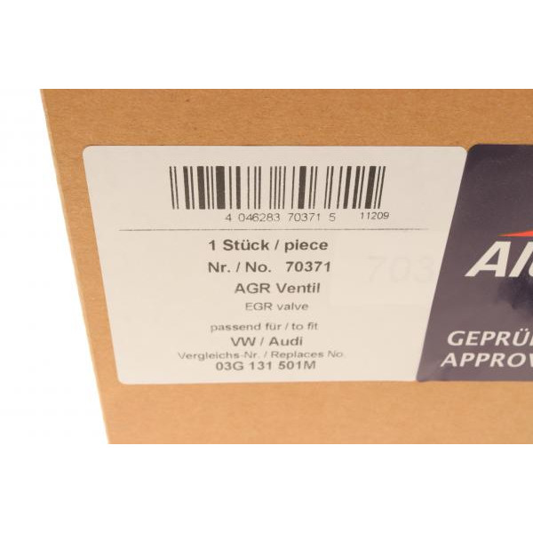 70371 AIC Клапан EGR VW Caddy 1.9TDI 77KW 03-10