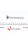 PDAE006A0D AMP Клапан (випуск) Daewoo Lanos 1.6 16V 97 (26x6x102) (вальцювання)
