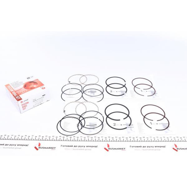 PRDAE493548000SET AMP Кільця поршневі Daewoo Lanos 1.5 8V 93-99 (76.50mm/STD) (1.5x1.5x3.0) (к-кт 4 циліндри)