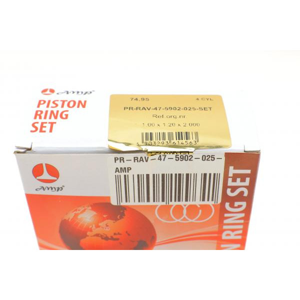 PRRAV475902025SET AMP Кільця поршневі Ravon R4 1.5 16- (+0.25/74.75mm) (1.0x1.2x2.0)