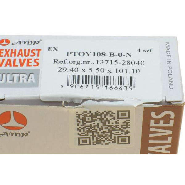 PTOY108B0N AMP Клапан (випуск) Toyota Camry 2.4 09-