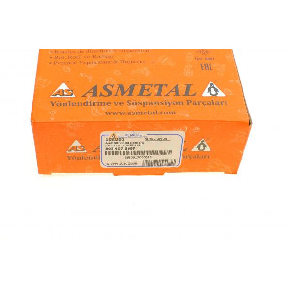 10AU01 ASMETAL Опора кульова (передня/знизу/R) Audi 80 1.6/1.8/2.0 86-91