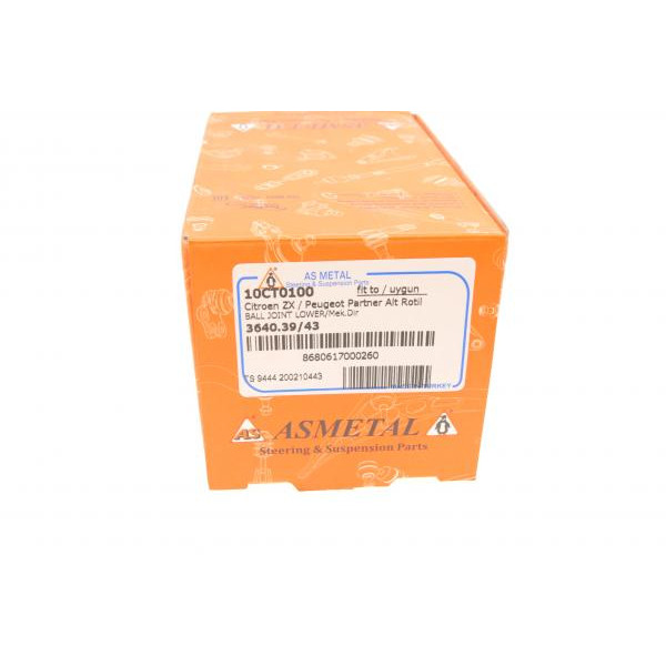10CT0100 ASMETAL Опора кульова (передня/знизу) Citroen Berlingo/Peugeot Partner 96- (d=16mm)