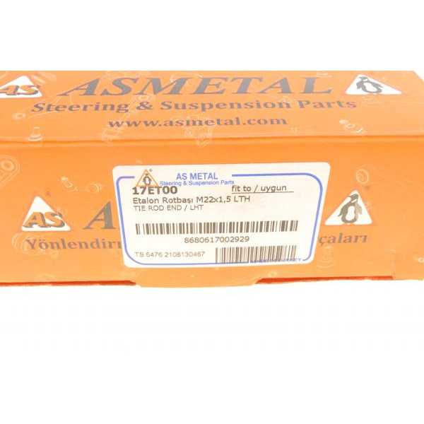 17ET00 ASMETAL Наконечник рульової тяги Etalon (M22x1.5) LHT