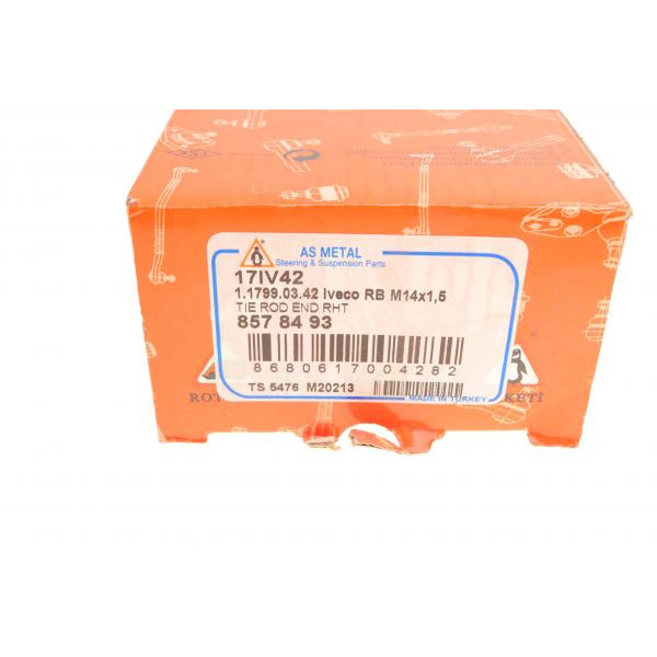 17IV42 ASMETAL Наконечник рульової тяги Iveco (M14X1.5) RHT