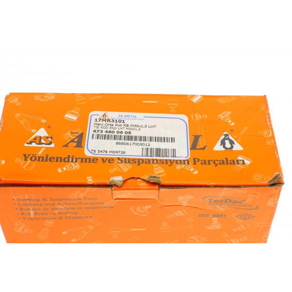 17MR3101 ASMETAL Наконечник рульової тяги MB 811 84-98 (M30x1.5LHT)