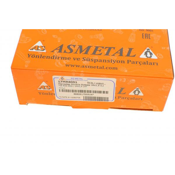 17MR6051 ASMETAL Наконечник рульової тяги (L) MB 609D (d=24mm)