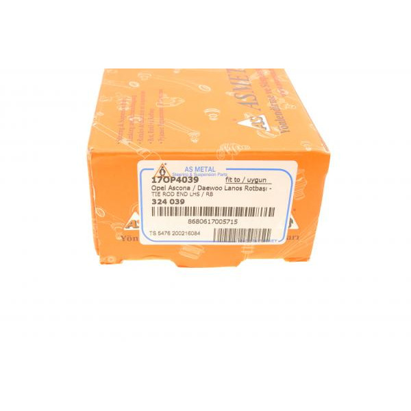 17OP4039 ASMETAL Наконечник рульової тяги (L) Opel Kadett E -94/Daewoo Lanos 97-