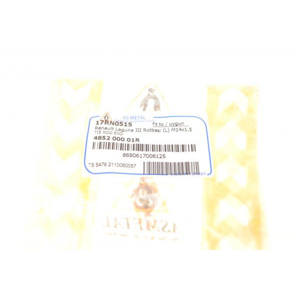 17RN0515 ASMETAL Наконечник рульової тяги (L) Renault Laguna III 1.5-3.5 07-