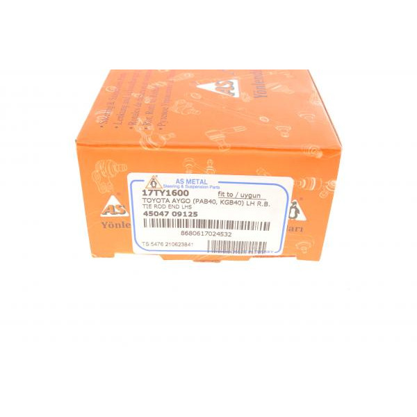 17TY1600 ASMETAL Наконечник рульової тяги (L) Citroen C1/Peugeot 107/108 1.0/1.2 VTi 05-
