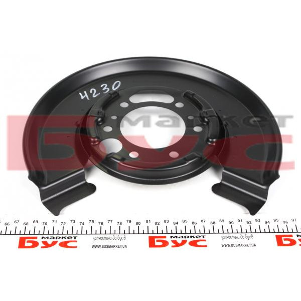 1004230 AUTOTECHTEILE Захист колодок ручника MB Sprinter/VW LT 96-06 (L) (однокатк.) (4230)