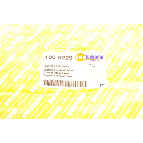 1005229 AUTOTECHTEILE Патрубок інтеркулера MB (W204) 2.2CDI 07-14 (R)