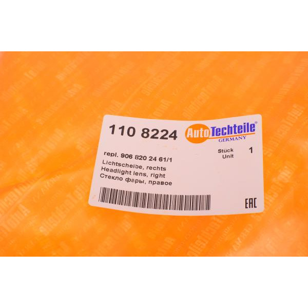 1108224 AUTOTECHTEILE Скло фари MB Sprinter W906 14-18 (R)