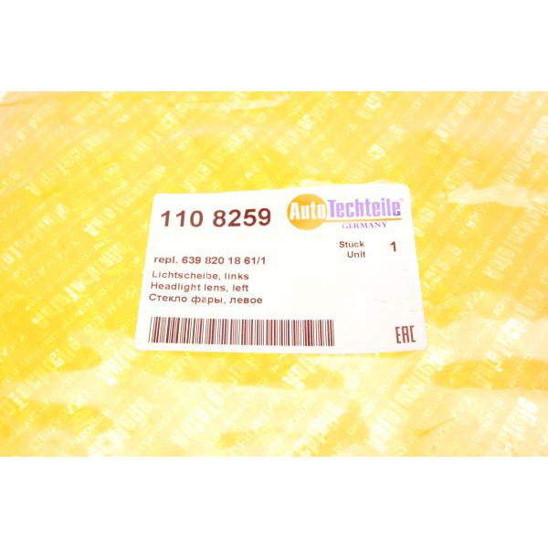 1108259 AUTOTECHTEILE Скло фари MB Vito (W639) 10- (L)