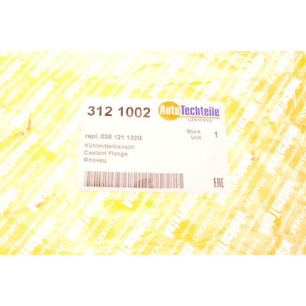 3121002 AUTOTECHTEILE Фланець системи охолодження VW T5 1.9TDI 03- (1210.02)