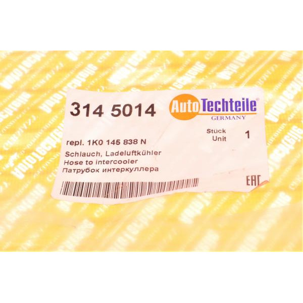 3145014 AUTOTECHTEILE Патрубок інтеркулера (задній) (L) VW Golf V/Seat Leon 1.9TDI 03-