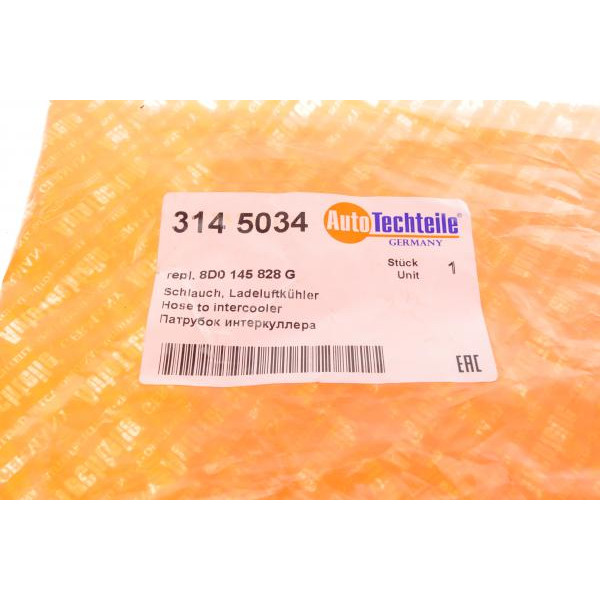3145034 AUTOTECHTEILE Патрубок системи охолодження Audi A4/VW Passat 1.9D/1.9DH 95-01