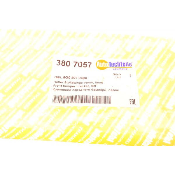 3807057 AUTOTECHTEILE Кронштейн кріплення бампера (переднього/L) VW Golf VII 13-17