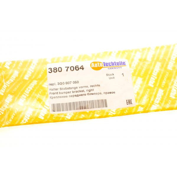 3807064 AUTOTECHTEILE Кронштейн кріплення бампера (переднього/R) VW Passat 14-