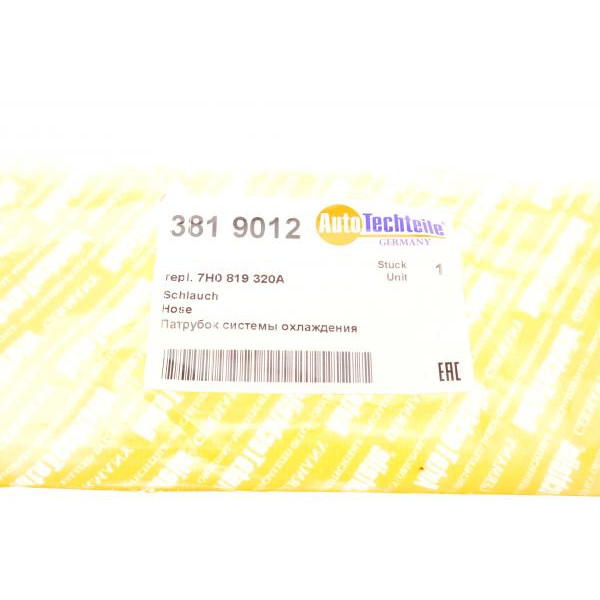 3819012 AUTOTECHTEILE Патрубок радіатора печі VW T5 2.5 TDI 03-