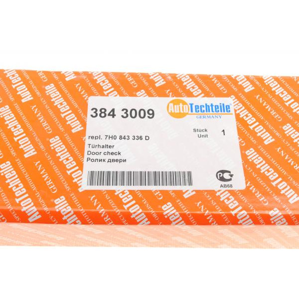 3843009 AUTOTECHTEILE Ролик дверей (бічний/середній) VW T5 (з кронштейном) (8430.09)