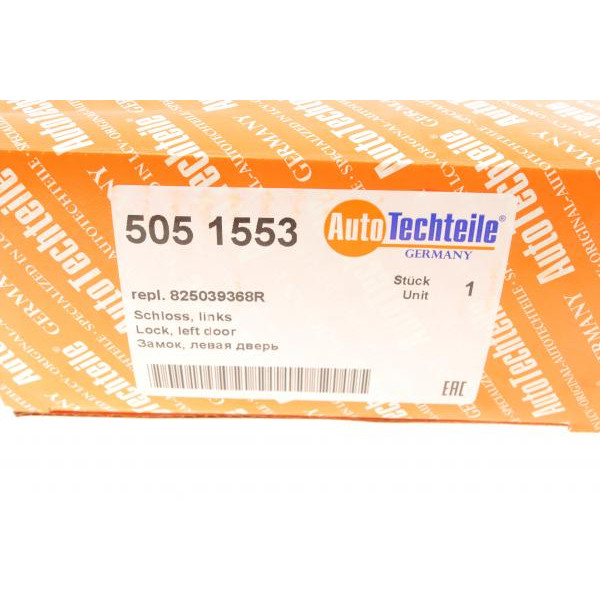 5051553 AUTOTECHTEILE Замок дверей (задня/L) Renault Duster 10-
