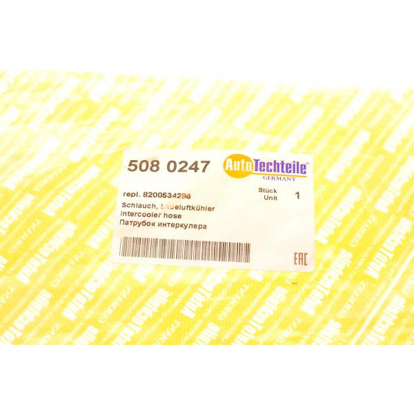 5080247 AUTOTECHTEILE Патрубок інтеркулера Renault Kangoo 1.5 DCI 08-